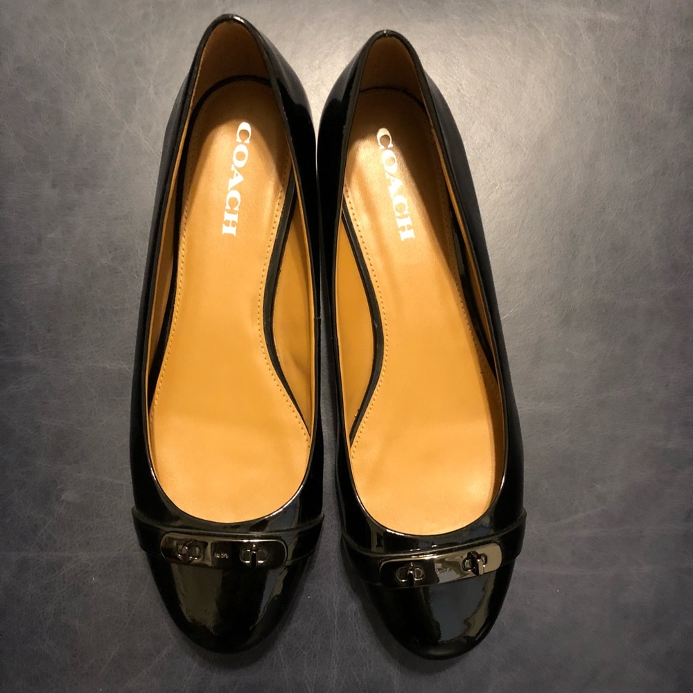 Coach Oswald Patent Leather Ballet Flats Size 11